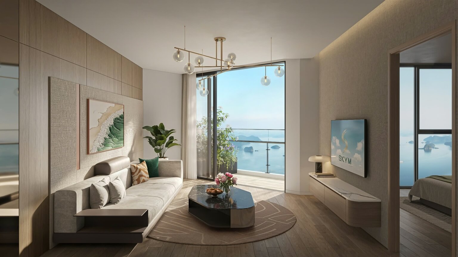 nội thất căn hộ sky m hạ long